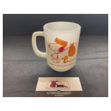 1965 Fire King Snoopy Mug