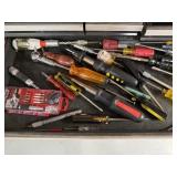 Screw drivers, misc tools