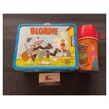 Vintage Thermos Blondie Metal Lunchbox and Bottle