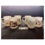 1958, 1965 Snoopy Mugs