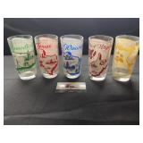 Vintage state song, glasses, Connecticut, Texas,
