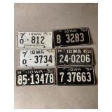 Iowa license plates