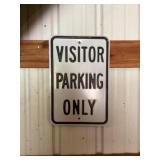 Visitor parking only sign