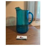 Vintage  Teal Pitcher