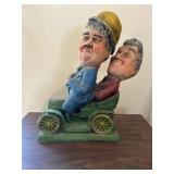 Laurel and Hardy Chalkware Statue