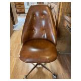 Rolling Leather Desk Chair