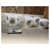 MCM Fire King pheasant mugs