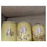 Vintage metal canisters