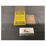 Vintage adding and calendar