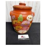 Painted ransburg stoneware jug