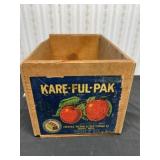 Vintage wood fruit box