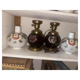 Hand painted lamps