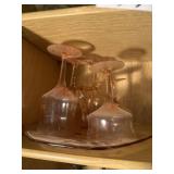 Pink depression glass