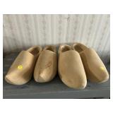 Two Wood Dutch Clogs