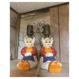 Vintage lady lamps