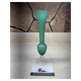 Frosted bud vase
