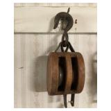 Antique barn pulley