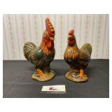Ceramic Rooster and Chicken