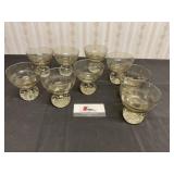 Blown glass stem ware