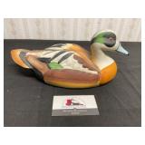 Ceramic painted duck