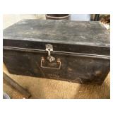 Vintage metal storage box