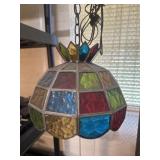 Stained glass light fixture