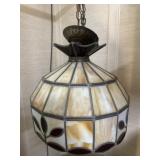 Stained glass light fixture