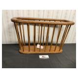 Wooden magazine rack