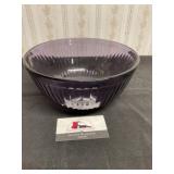 Pyrex purple glass bowl