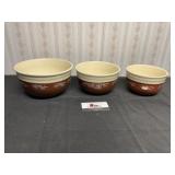Stoneware nesting bowls