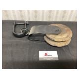 Vintage barn pulley