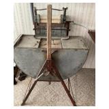 Antique metal ringer washing machine