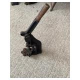 Vintage button press