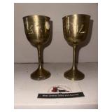 Brass goblets