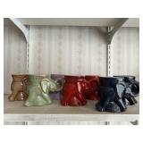 7 Frankoma Mugs