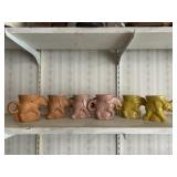 6 Frankoma Mugs