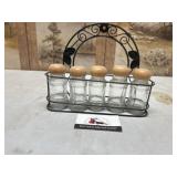 Metal condiment holder