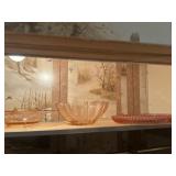 Pink depression glass