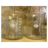 Glass Kimax  beakers