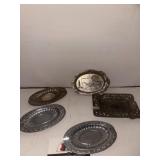 Brass and metal ash trays