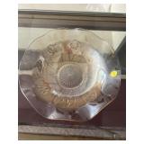 Marigold Carnival Glass Bowl