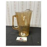 Marigold carnival glass Pitcher
