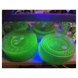 Vintage green glassware- some uranium