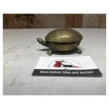 Vintage brass turtle wind up bell