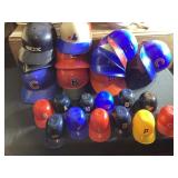 Assorted plastic baseball hats