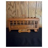 Wooden keokuk iowa trolley