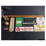 Yard stick, thermometers, KAABA temples book, &