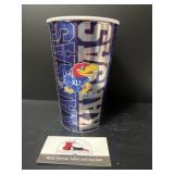 Kansas University plastic cup