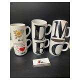 Assorted coffee cups