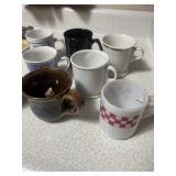 Assorted coffee cups